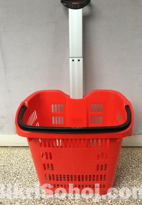 Imported Heavy Plastic Shopping Cart / Trolley 45L